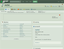 Tablet Screenshot of merfed.deviantart.com