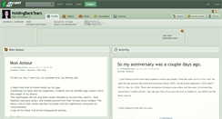 Desktop Screenshot of holdingbacktears.deviantart.com