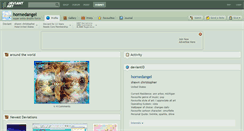 Desktop Screenshot of hornedangel.deviantart.com