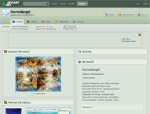 Tablet Screenshot of hornedangel.deviantart.com