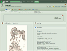 Tablet Screenshot of kyramei.deviantart.com