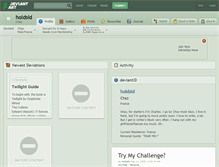 Tablet Screenshot of holdsid.deviantart.com