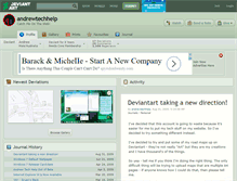 Tablet Screenshot of andrewtechhelp.deviantart.com