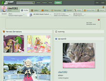 Tablet Screenshot of cleo5282.deviantart.com