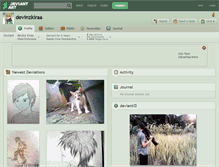Tablet Screenshot of devinzkiraa.deviantart.com