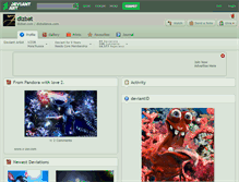 Tablet Screenshot of dizbat.deviantart.com