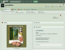 Tablet Screenshot of cynicalkitten.deviantart.com
