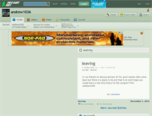Tablet Screenshot of andrew1036.deviantart.com