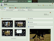 Tablet Screenshot of ehute.deviantart.com