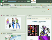 Tablet Screenshot of cat-star4.deviantart.com