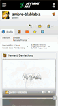 Mobile Screenshot of ambre-blablabla.deviantart.com