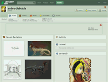 Tablet Screenshot of ambre-blablabla.deviantart.com