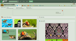 Desktop Screenshot of deux-et-un-moitie.deviantart.com