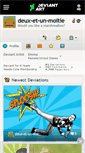 Mobile Screenshot of deux-et-un-moitie.deviantart.com