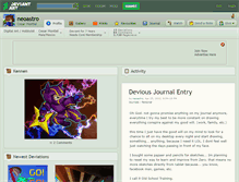 Tablet Screenshot of neoastro.deviantart.com