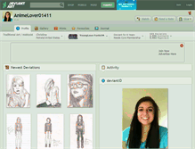 Tablet Screenshot of animelover01411.deviantart.com