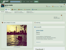 Tablet Screenshot of green-dodo.deviantart.com