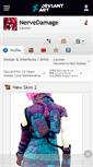 Mobile Screenshot of nervedamage.deviantart.com