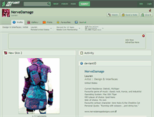 Tablet Screenshot of nervedamage.deviantart.com