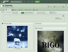 Tablet Screenshot of leozerosty.deviantart.com