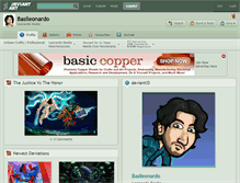 Tablet Screenshot of basileonardo.deviantart.com