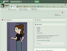 Tablet Screenshot of kahlii.deviantart.com
