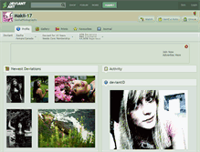 Tablet Screenshot of makii-17.deviantart.com