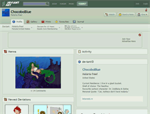 Tablet Screenshot of chocoboblue.deviantart.com