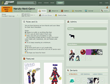 Tablet Screenshot of naruto-next-gen.deviantart.com