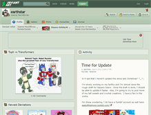 Tablet Screenshot of earthstar.deviantart.com