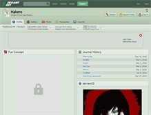 Tablet Screenshot of hakero.deviantart.com
