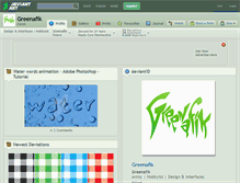 Tablet Screenshot of greenafik.deviantart.com