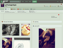 Tablet Screenshot of letthemagicbegin.deviantart.com