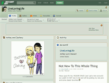 Tablet Screenshot of livelovinglife.deviantart.com