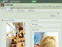 Tablet Screenshot of cocabelilight.deviantart.com