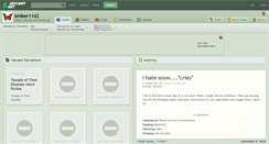 Desktop Screenshot of amber1142.deviantart.com
