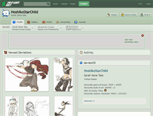 Tablet Screenshot of hoshikostarchild.deviantart.com