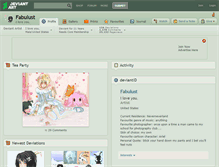 Tablet Screenshot of fabulust.deviantart.com