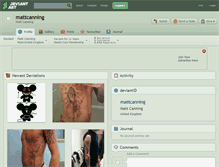 Tablet Screenshot of mattcanning.deviantart.com