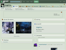 Tablet Screenshot of hughfire.deviantart.com