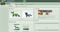 Desktop Screenshot of clubfox.deviantart.com