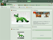 Tablet Screenshot of clubfox.deviantart.com