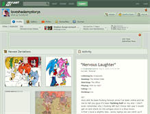 Tablet Screenshot of loveshadamystorys.deviantart.com