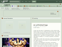 Tablet Screenshot of lupus14.deviantart.com