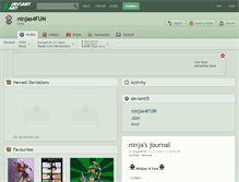 Tablet Screenshot of ninjas4fun.deviantart.com