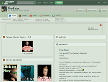 Tablet Screenshot of fire-eater.deviantart.com
