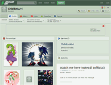 Tablet Screenshot of chibiemialvi.deviantart.com