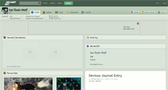 Desktop Screenshot of ice-toxic-wolf.deviantart.com
