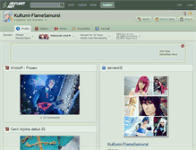 Tablet Screenshot of kurumi-flamesamurai.deviantart.com