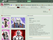 Tablet Screenshot of majinkura.deviantart.com